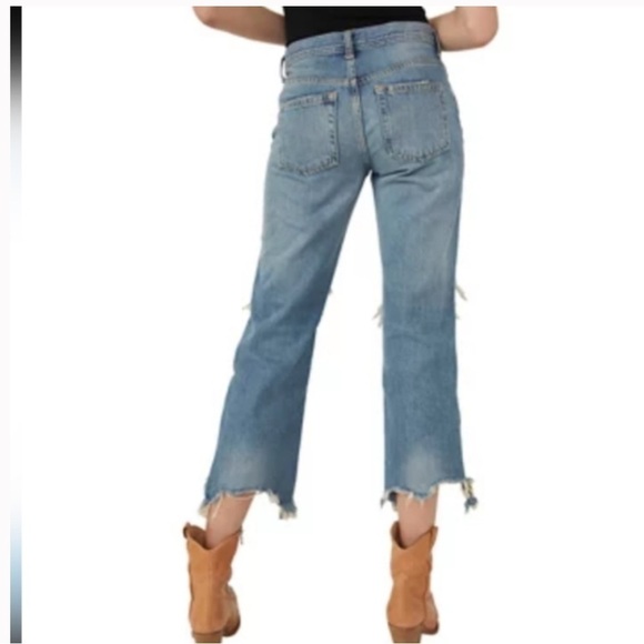 Free People Maggie Mid Rise Straight Jeans 26 - Picture 7 of 7